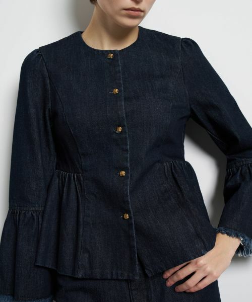 LANVIN en Bleu / ランバン オン ブルー テーラードジャケット | デニムペプラムジャケット | 詳細9
