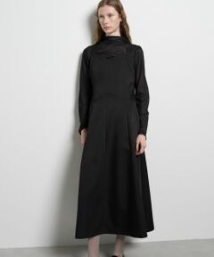 LANVIN en Bleu / ランバン オン ブルー ドレス | マットサテンフレアワンピース