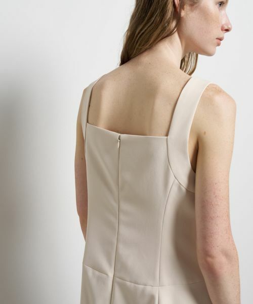 LANVIN en Bleu / ランバン オン ブルー ドレス | マットサテンフレアワンピース | 詳細5