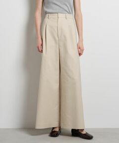 LANVIN en Bleu / ランバン オン ブルー その他パンツ | コットンギャバワイドパンツ