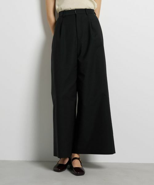 LANVIN en Bleu / ランバン オン ブルー その他パンツ | コットンギャバワイドパンツ | 詳細12