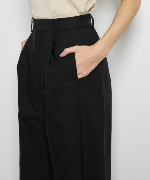 LANVIN en Bleu / ランバン オン ブルー その他パンツ | コットンギャバワイドパンツ | 詳細15