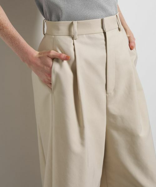 LANVIN en Bleu / ランバン オン ブルー その他パンツ | コットンギャバワイドパンツ | 詳細7