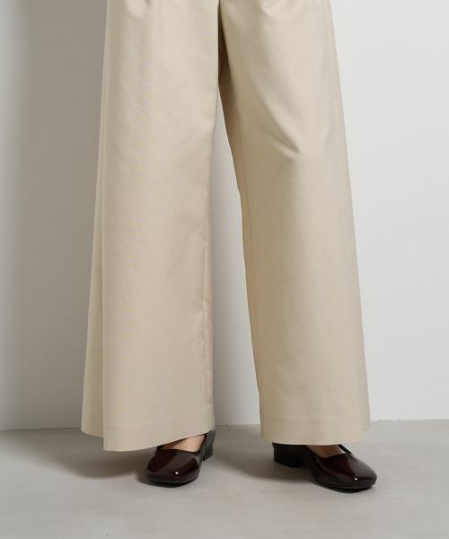 LANVIN en Bleu / ランバン オン ブルー その他パンツ | コットンギャバワイドパンツ | 詳細8