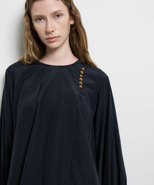 LANVIN en Bleu / ランバン オン ブルー シャツ・ブラウス | トリアセローンフレアブラウス | 詳細7