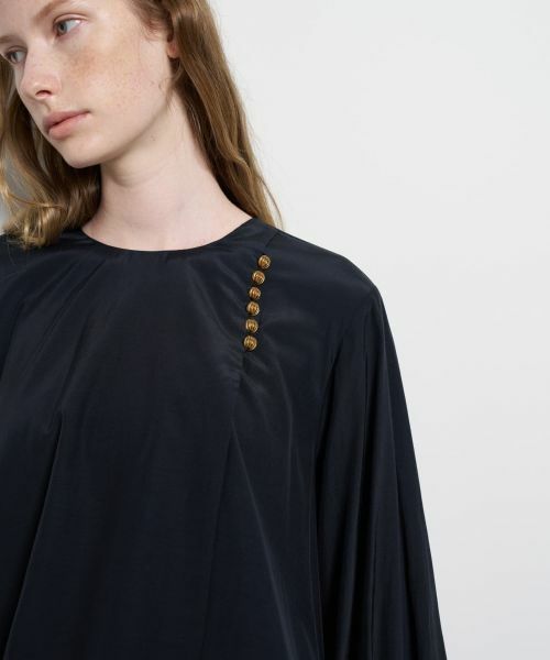 LANVIN en Bleu / ランバン オン ブルー シャツ・ブラウス | トリアセローンフレアブラウス | 詳細9