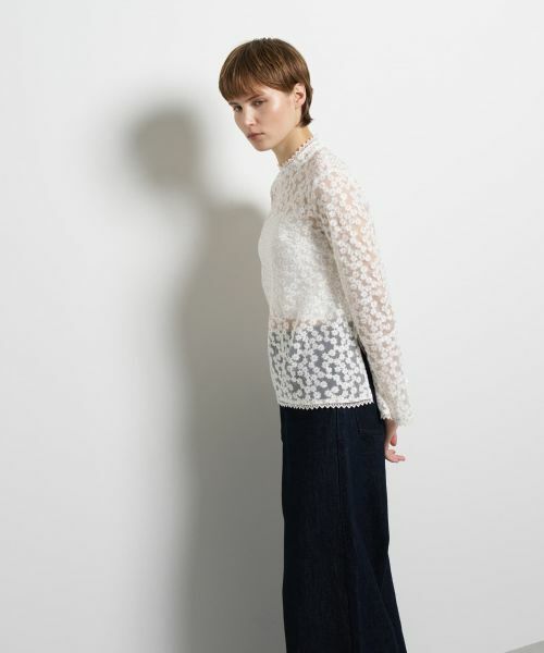 LANVIN en Bleu / ランバン オン ブルー シャツ・ブラウス | フラワーチュールブラウス | 詳細5