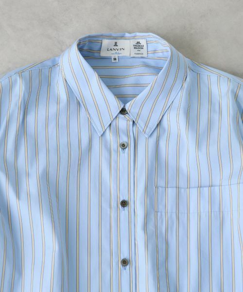 LANVIN en Bleu / ランバン オン ブルー シャツ・ブラウス | THOMAS MASONフレアシャツ | 詳細13