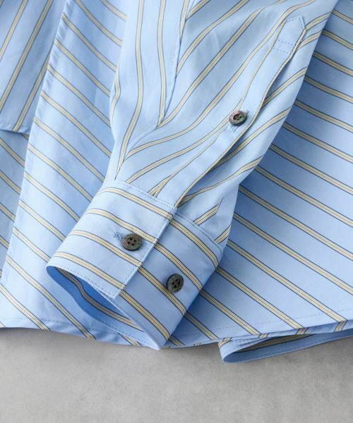 LANVIN en Bleu / ランバン オン ブルー シャツ・ブラウス | THOMAS MASONフレアシャツ | 詳細15