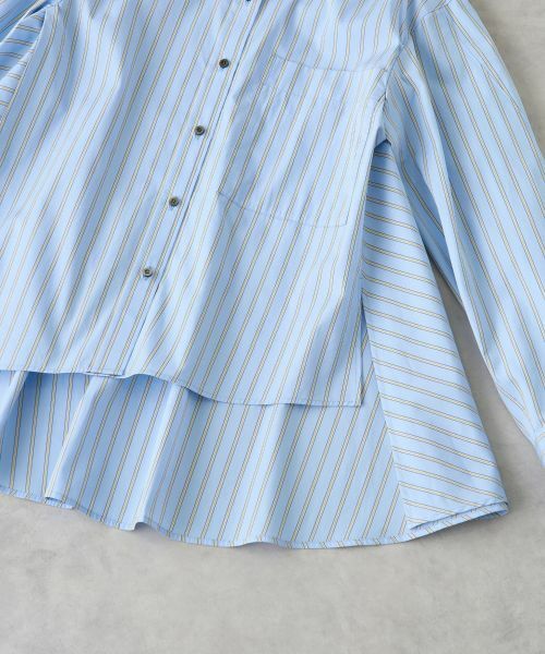 LANVIN en Bleu / ランバン オン ブルー シャツ・ブラウス | THOMAS MASONフレアシャツ | 詳細16