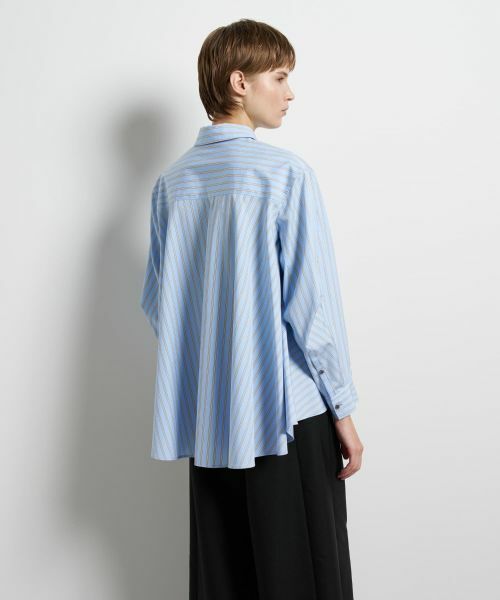 LANVIN en Bleu / ランバン オン ブルー シャツ・ブラウス | THOMAS MASONフレアシャツ | 詳細6