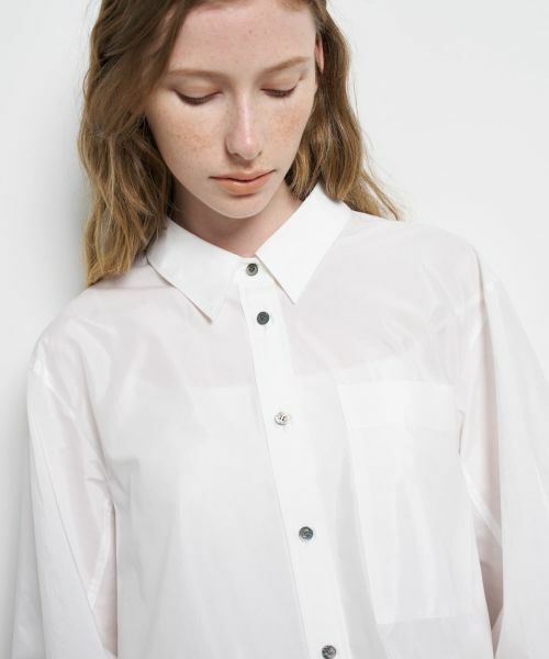 LANVIN en Bleu / ランバン オン ブルー シャツ・ブラウス | シルキータイプライターフレアシャツ | 詳細15