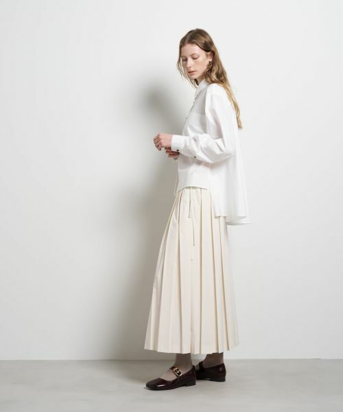 LANVIN en Bleu / ランバン オン ブルー シャツ・ブラウス | シルキータイプライターフレアシャツ | 詳細9