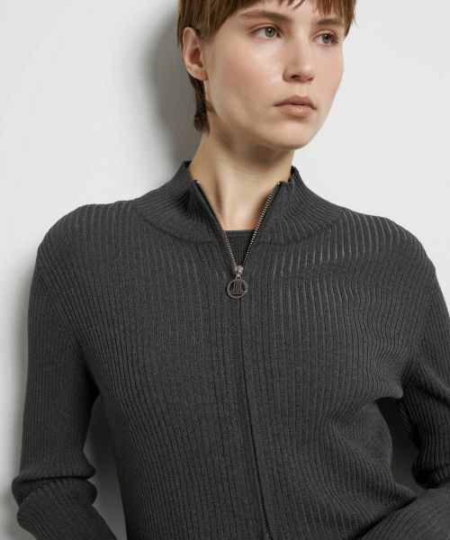LANVIN en Bleu / ランバン オン ブルー カーディガン・ボレロ | ラメジップアップリブニット | 詳細15