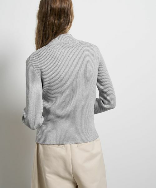 LANVIN en Bleu / ランバン オン ブルー カーディガン・ボレロ | ラメジップアップリブニット | 詳細6