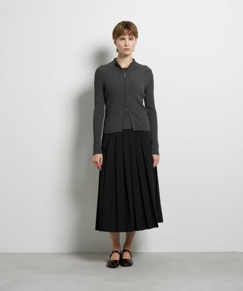 LANVIN en Bleu / ランバン オン ブルー カーディガン・ボレロ | ラメジップアップリブニット | 詳細9