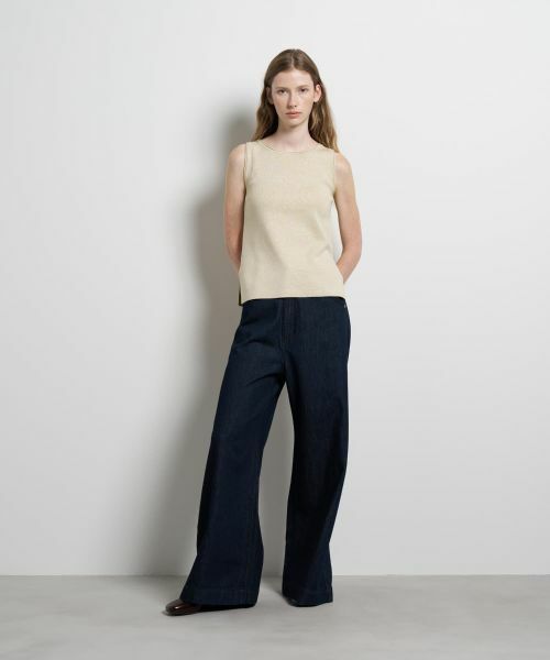 LANVIN en Bleu / ランバン オン ブルー ニット・セーター | ラメノースリーブニット | 詳細1