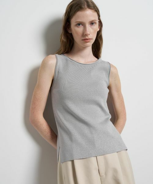 LANVIN en Bleu / ランバン オン ブルー ニット・セーター | ラメノースリーブニット | 詳細12