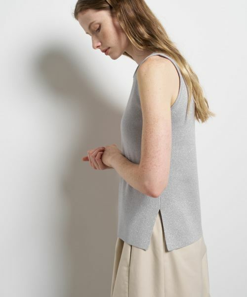 LANVIN en Bleu / ランバン オン ブルー ニット・セーター | ラメノースリーブニット | 詳細13