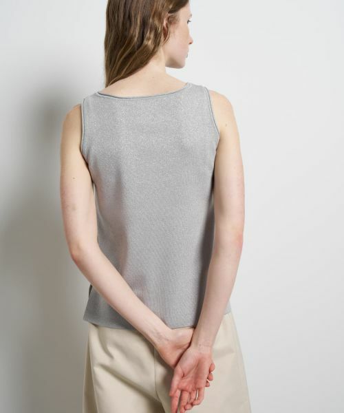 LANVIN en Bleu / ランバン オン ブルー ニット・セーター | ラメノースリーブニット | 詳細14