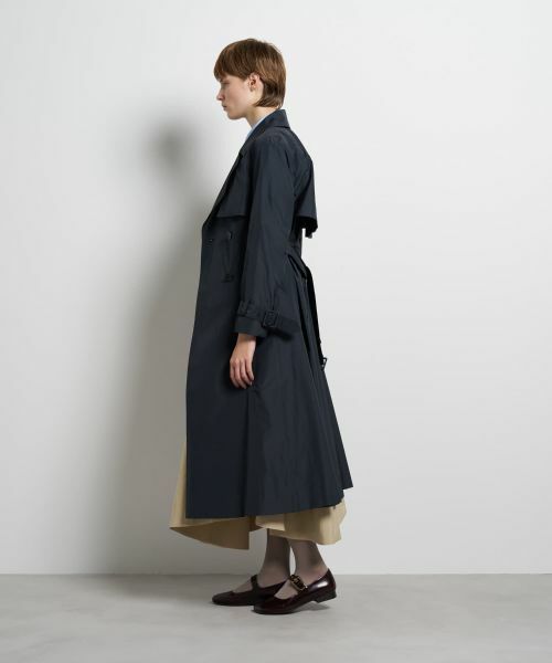 LANVIN en Bleu / ランバン オン ブルー その他アウター | シルクシャンブレータフタトレンチコート | 詳細2