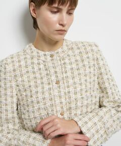 LANVIN en Bleu / ランバン オン ブルー テーラードジャケット | リボンヤーンツイードジャケット