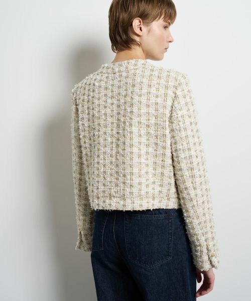 LANVIN en Bleu / ランバン オン ブルー テーラードジャケット | リボンヤーンツイードジャケット | 詳細14