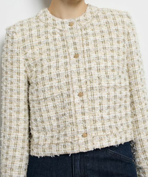 LANVIN en Bleu / ランバン オン ブルー テーラードジャケット | リボンヤーンツイードジャケット | 詳細15