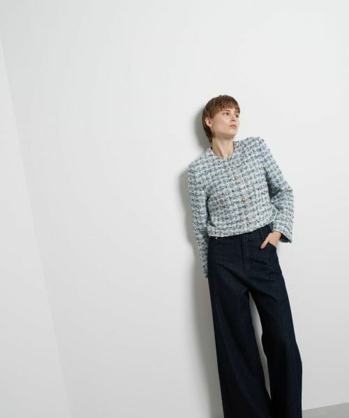 LANVIN en Bleu / ランバン オン ブルー テーラードジャケット | リボンヤーンツイードジャケット | 詳細4