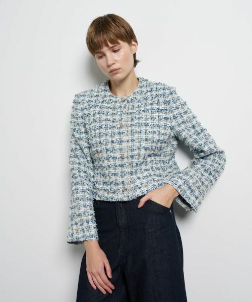 LANVIN en Bleu / ランバン オン ブルー テーラードジャケット | リボンヤーンツイードジャケット | 詳細5