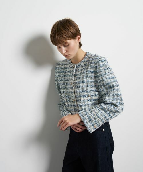 LANVIN en Bleu / ランバン オン ブルー テーラードジャケット | リボンヤーンツイードジャケット | 詳細6