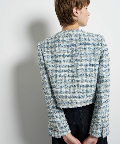 LANVIN en Bleu / ランバン オン ブルー テーラードジャケット | リボンヤーンツイードジャケット | 詳細7