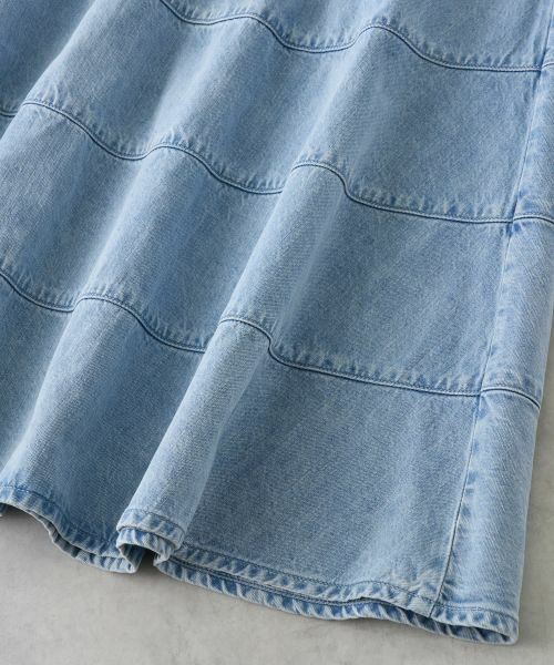 LANVIN en Bleu / ランバン オン ブルー ロング・マキシ丈スカート | Lee×LANVIN en Bleuデニムフレアスカート | 詳細27