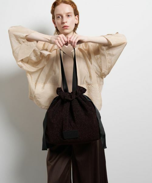 LANVIN en Bleu / ランバン オン ブルー その他小物 | ラメグログランギャザーバッグ | 詳細10