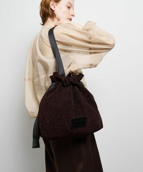 LANVIN en Bleu / ランバン オン ブルー その他小物 | ラメグログランギャザーバッグ | 詳細11