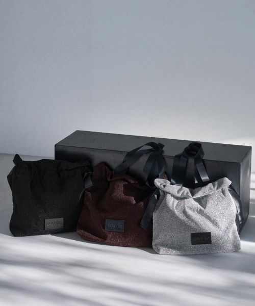 LANVIN en Bleu / ランバン オン ブルー その他小物 | ラメグログランギャザーバッグ | 詳細5