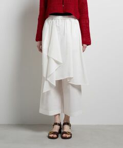 LANVIN en Bleu / ランバン オン ブルー その他パンツ | アシンメトリーレイヤードパンツ