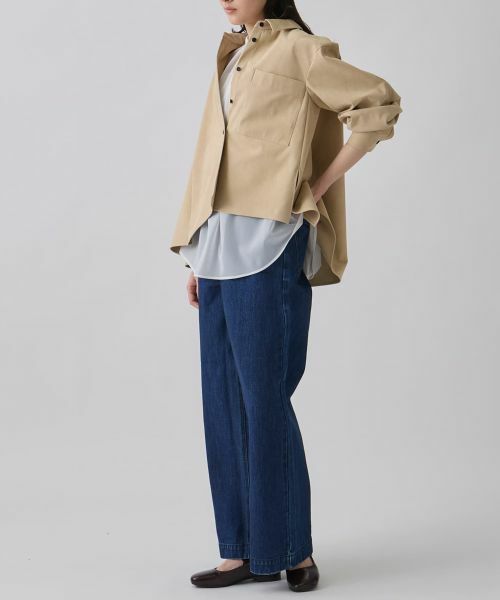 LANVIN en Bleu / ランバン オン ブルー シャツ・ブラウス | フェイクスウェードフレアシャツ | 詳細10