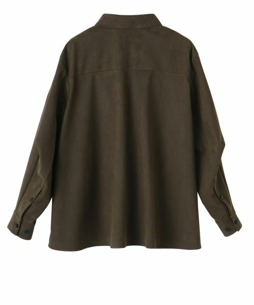 LANVIN en Bleu / ランバン オン ブルー シャツ・ブラウス | フェイクスウェードフレアシャツ | 詳細11