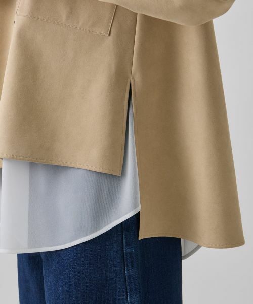 LANVIN en Bleu / ランバン オン ブルー シャツ・ブラウス | フェイクスウェードフレアシャツ | 詳細6