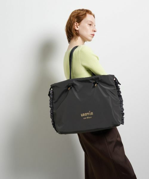 LANVIN en Bleu / ランバン オン ブルー その他小物 | サイドフリルドロストトートバッグ大 | 詳細10