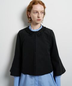 LANVIN en Bleu / ランバン オン ブルー テーラードジャケット | グログランノーカラージャケット