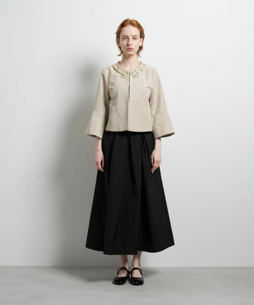 LANVIN en Bleu / ランバン オン ブルー テーラードジャケット | グログランノーカラージャケット | 詳細1