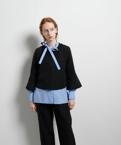 LANVIN en Bleu / ランバン オン ブルー テーラードジャケット | グログランノーカラージャケット | 詳細12