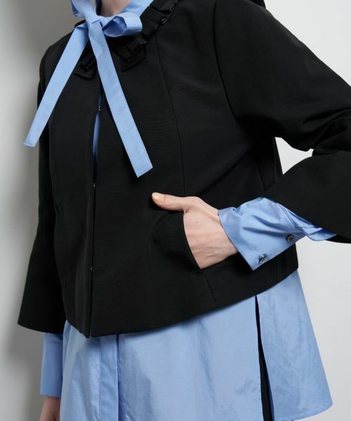 LANVIN en Bleu / ランバン オン ブルー テーラードジャケット | グログランノーカラージャケット | 詳細14