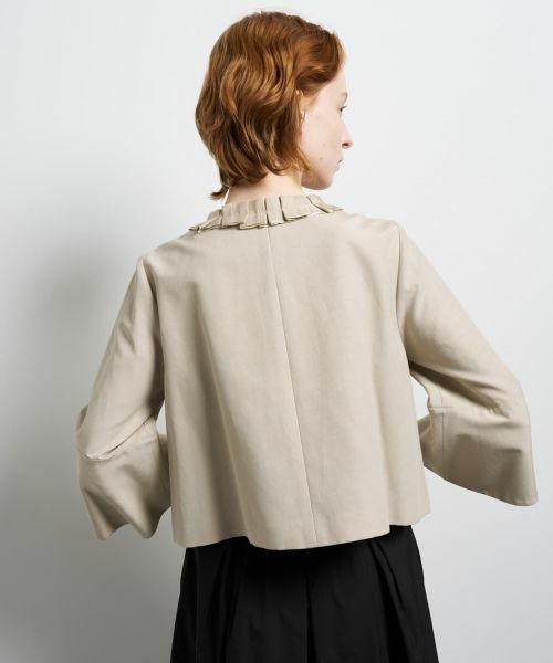 LANVIN en Bleu / ランバン オン ブルー テーラードジャケット | グログランノーカラージャケット | 詳細5