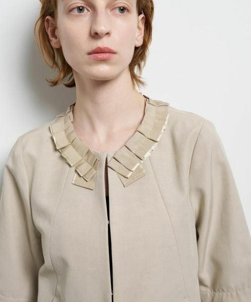 LANVIN en Bleu / ランバン オン ブルー テーラードジャケット | グログランノーカラージャケット | 詳細6