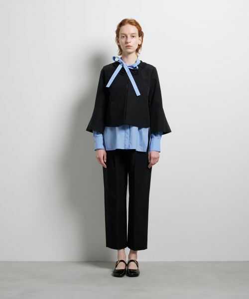 LANVIN en Bleu / ランバン オン ブルー テーラードジャケット | グログランノーカラージャケット | 詳細9