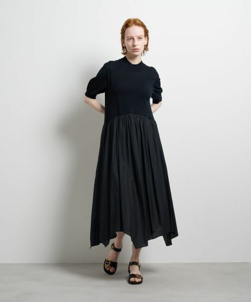 LANVIN en Bleu / ランバン オン ブルー ドレス | ニットドッキングワンピース | 詳細24