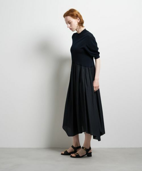 LANVIN en Bleu / ランバン オン ブルー ドレス | ニットドッキングワンピース | 詳細25